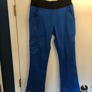 Koi blue stretch scrub pants